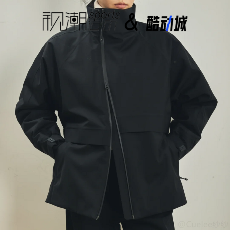 NB黑色夹克外套立领防风防水耐磨