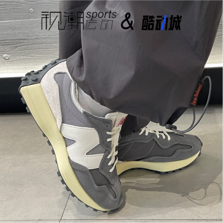 NewBalance NB 327灰白男女舒适百搭低帮运动休闲老爹鞋U327WRF