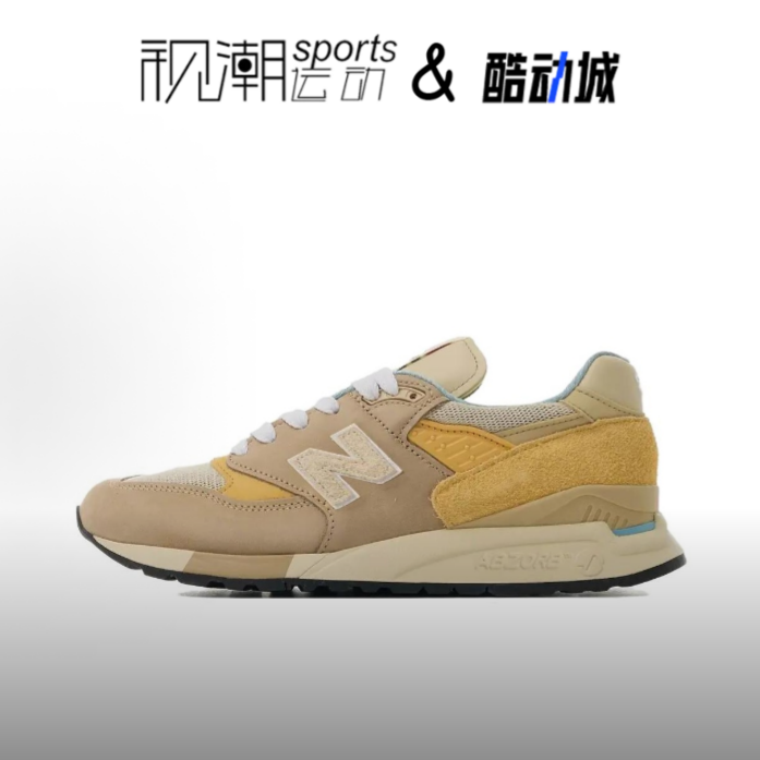 New Balance NB 998黄色女子舒适时尚耐磨低帮休闲跑步鞋U998IC
