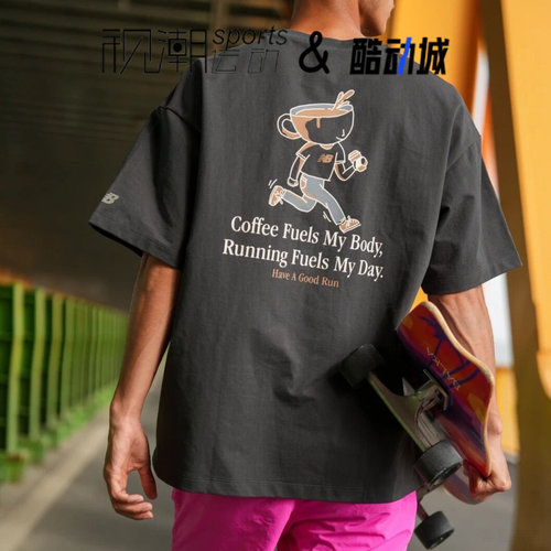 NBHyperSports深灰色简约休闲T恤