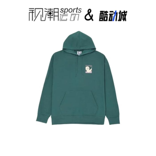 New Balance NB 绿色男运动休闲连帽宽松长袖套头卫衣MT43573-NWG