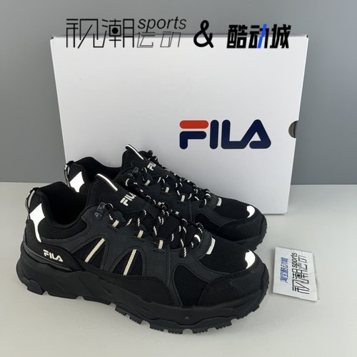 斐乐满天星1S黑灰男户外老爹鞋