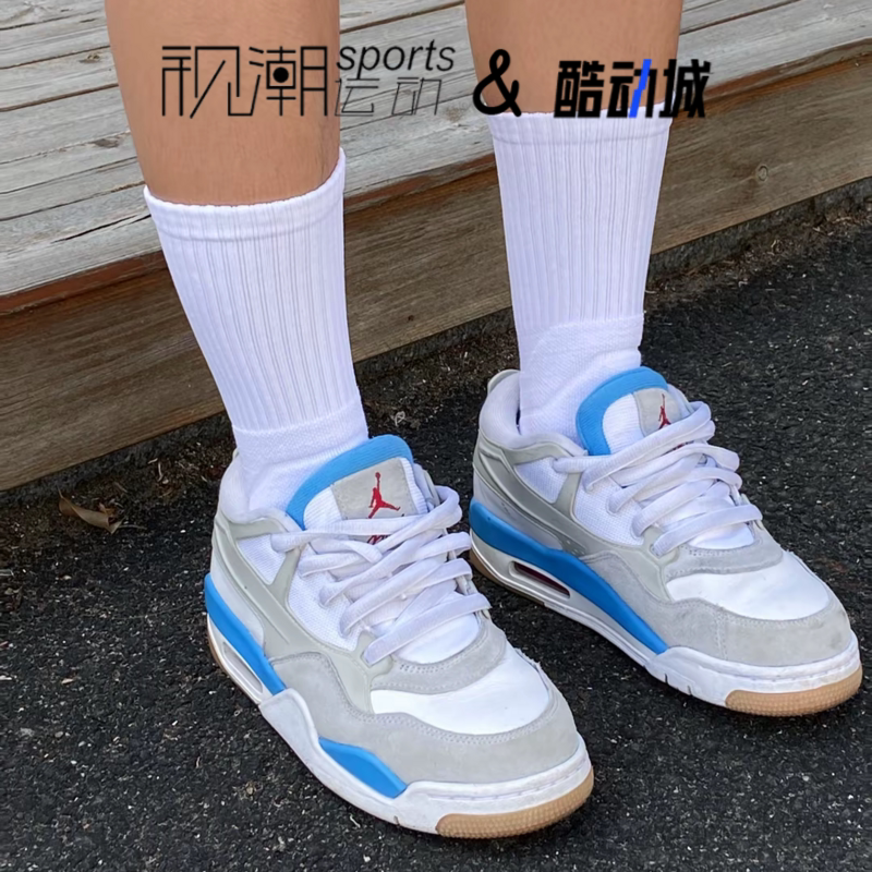 JordanAirJordan4灰白蓝球鞋