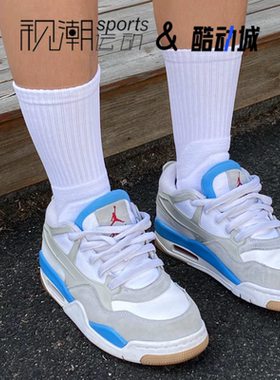 JordanAirJordan4灰白蓝球鞋