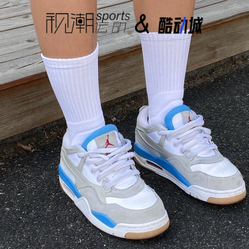 JordanAirJordan4灰白蓝球鞋