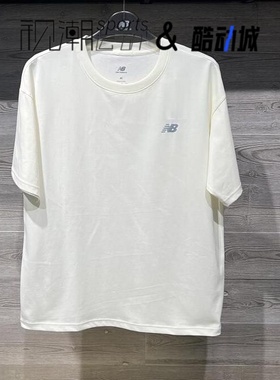 NewBalance NB SS24白色男女百搭运动休闲圆领短袖T恤NEE24131-WT