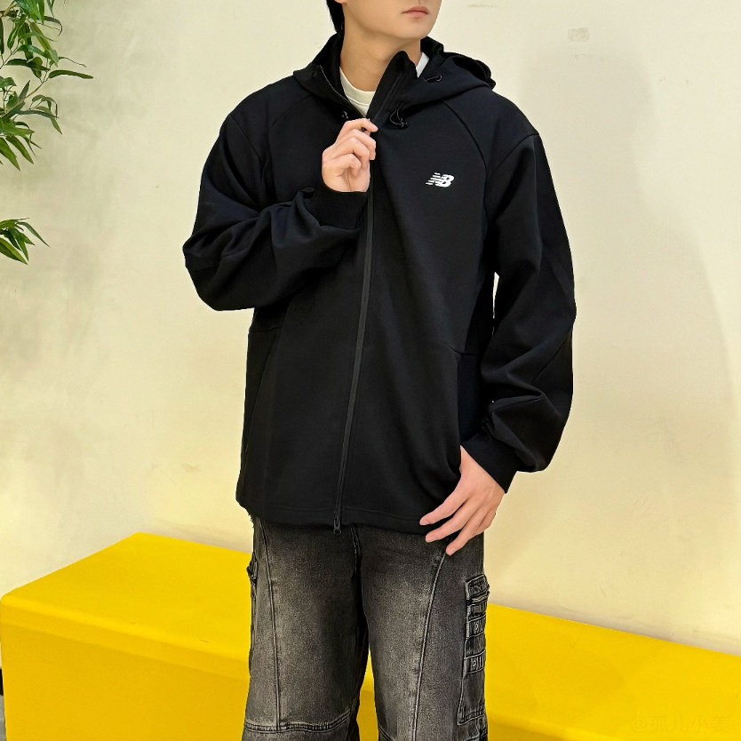 NBFW24黑色男女连帽夹克外套