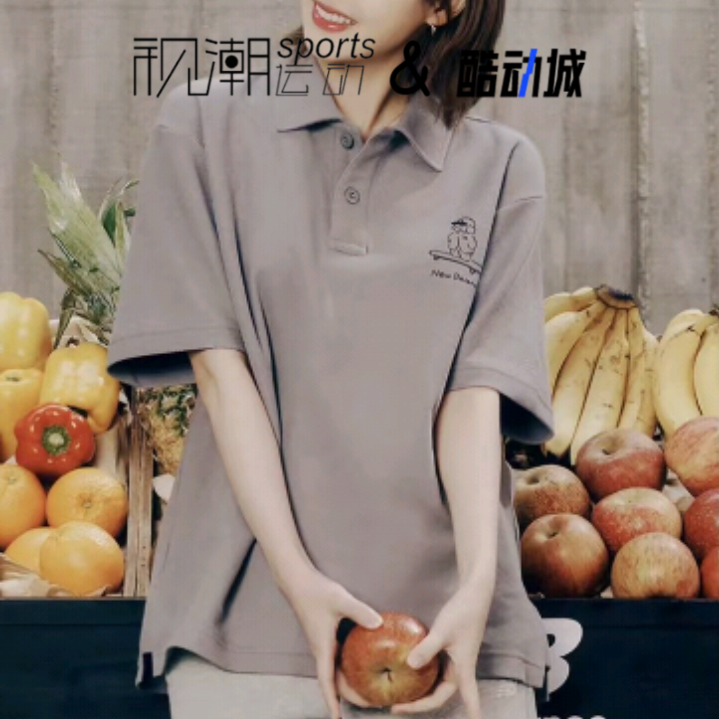 NB男女印花运动休闲短袖POLO衫