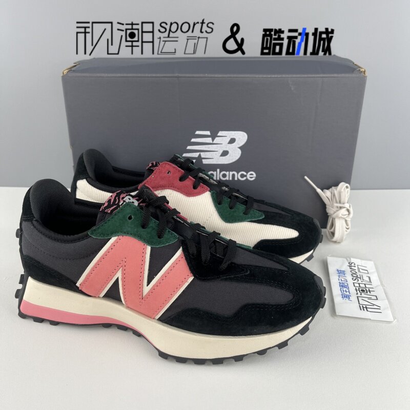 NB327黑粉男女复古休闲跑步鞋
