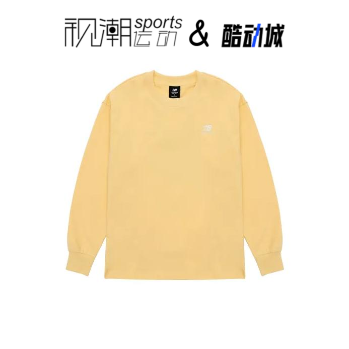 New Balance NB 黄色女子宽松时尚运动休闲长袖T恤AWT31371-RAW