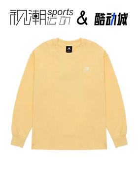 New Balance NB 黄色女子宽松时尚运动休闲长袖T恤AWT31371-RAW