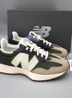 New Balance NB327紫绿女子拼接复古透气运动休闲老爹鞋 WS327COB