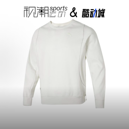 彪马白色卫衣圆领长袖舒适百搭