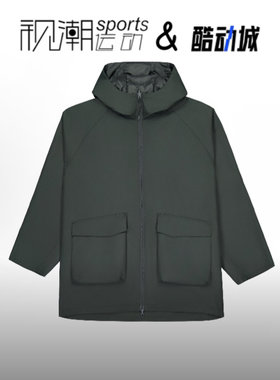 New Balance x TAION 联名款暗灰男女连帽双面羽绒服NPE49011-DKG