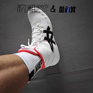 Asics亚瑟士Matflex 7白粉色男拳击摔跤训练运动鞋1081A051-100