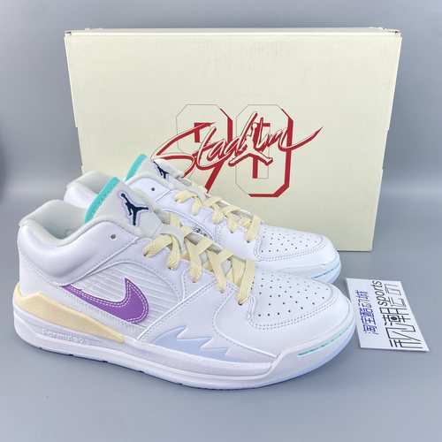 JordanStadium90白黄紫篮球鞋