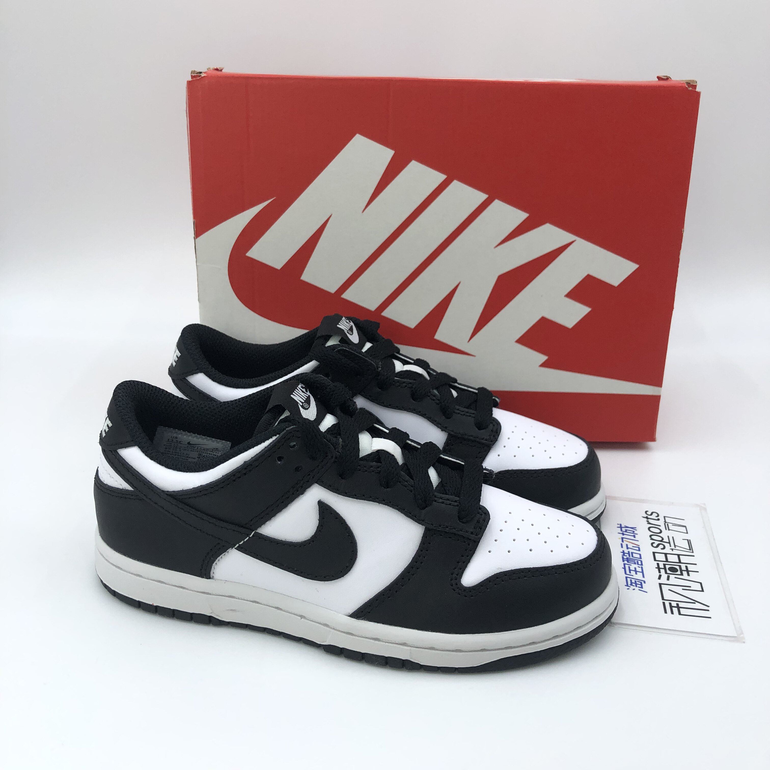 nike耐克dunk low黑白熊猫婴幼童百搭低帮运动休闲板鞋cw1588-100