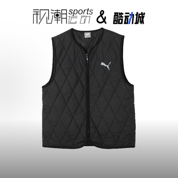 彪马UrbanPADDEDGILET黑色马甲