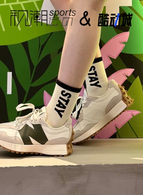 New Balance NB 327灰白绿男女复古透气运动休闲跑步鞋MS327ASN
