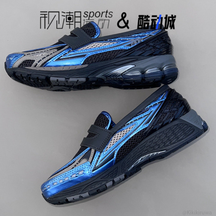 NB1906黑蓝男女舒适时尚乐福鞋