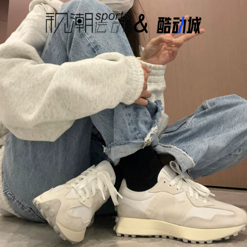 NB327灰白复古运动休闲鞋跑步鞋