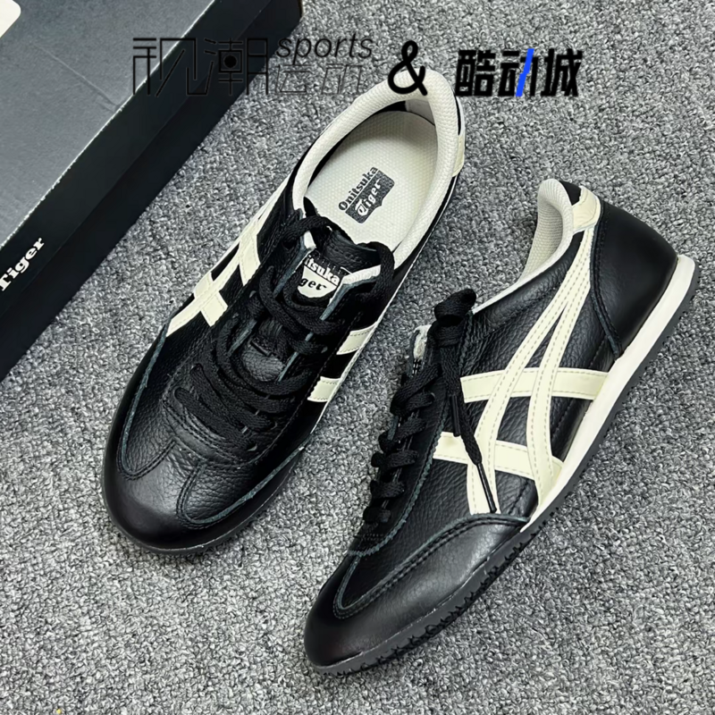 鬼塚虎MACHURACER黑白复古休闲鞋