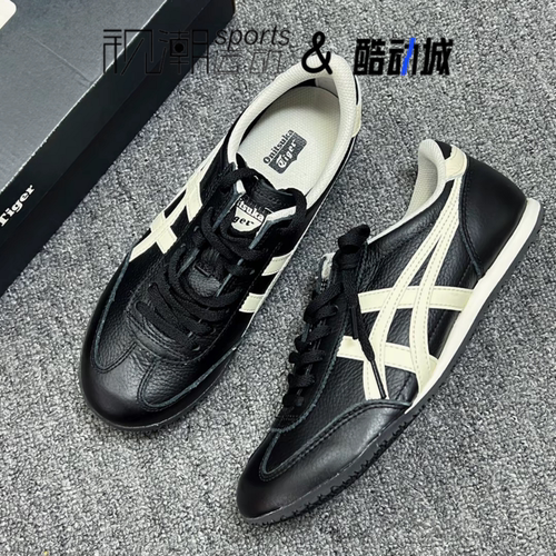 鬼塚虎MACHURACER黑白复古休闲鞋