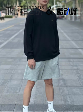 New Balance NB黑色男舒适百搭圆领运动休闲长袖T恤NDE31101-BK