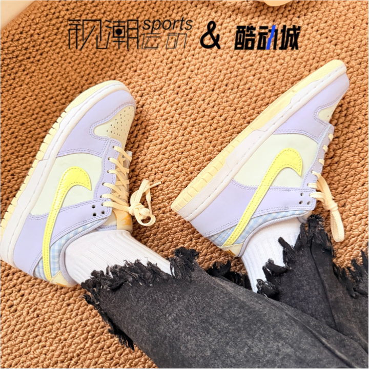 耐克DunkSE紫白耐磨休闲板鞋