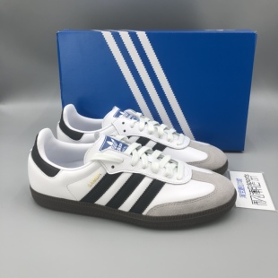 OG白色男女低帮休闲板鞋 B75806 Samba Adidas阿迪达斯originals