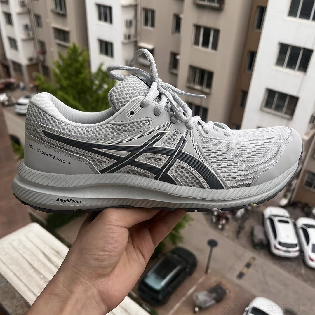 Asics亚瑟士Gel-Contend 7灰色男缓震轻便耐磨跑步鞋1011B730-020