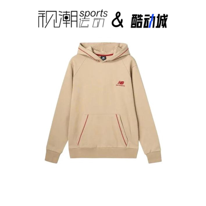 NB卡其男套头卫衣刺绣Logo百搭