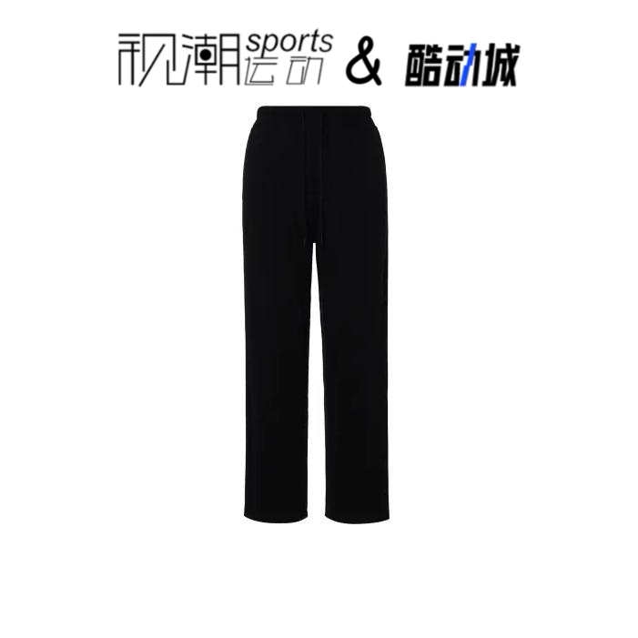 NB黑色男直筒长裤宽松运动休闲