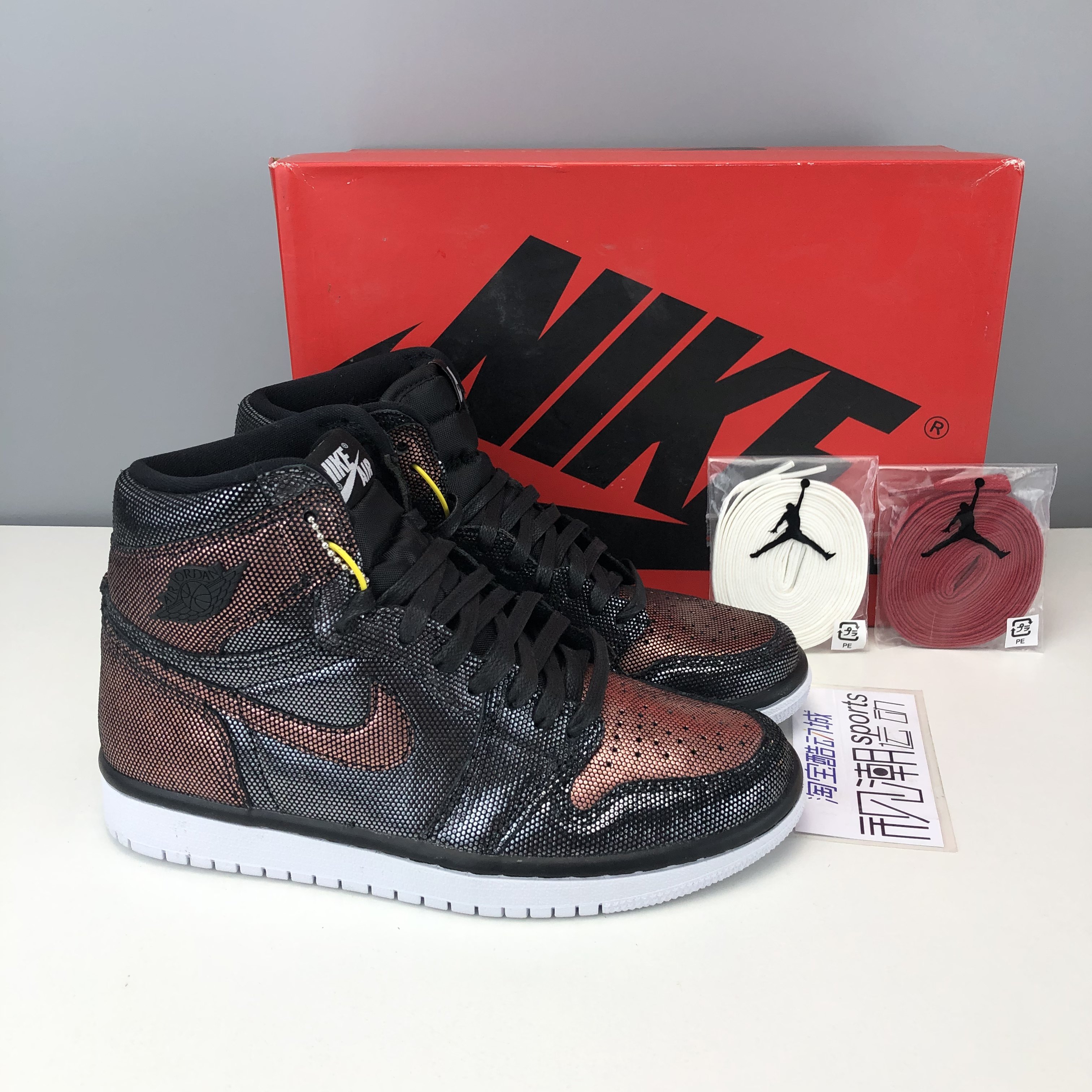 air jordan 1 fearless aj1金属玫瑰黑铜女休闲篮球鞋cu6690-006