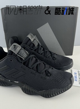 Adidas阿迪达斯 Pro Bounce 2018 Low黑武士男实战篮球鞋FW0905