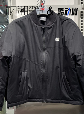 New Balance NB 黑色女子百搭运动休闲保暖夹克外套AWJ43363-BK