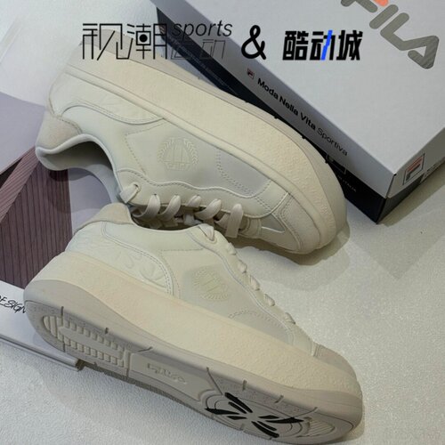 斐乐BELLIS奶白女休闲低帮板鞋
