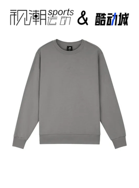 New Balance NB灰色男舒适保暖休闲运动卫衣套头衫AMT33334-TAG