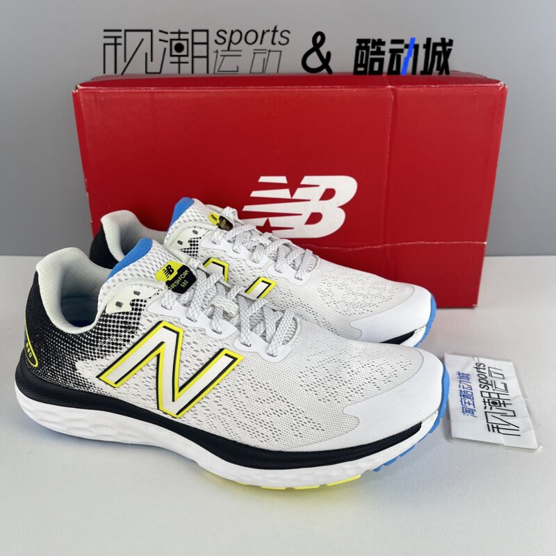 New Balance NB 680白黑黄男舒适网面透气减震运动跑步鞋M680CE7