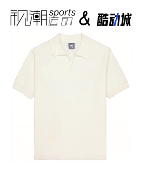 NewBalance NB象牙白男女透气舒适运动休闲短袖POLO衫NFE28053-IV