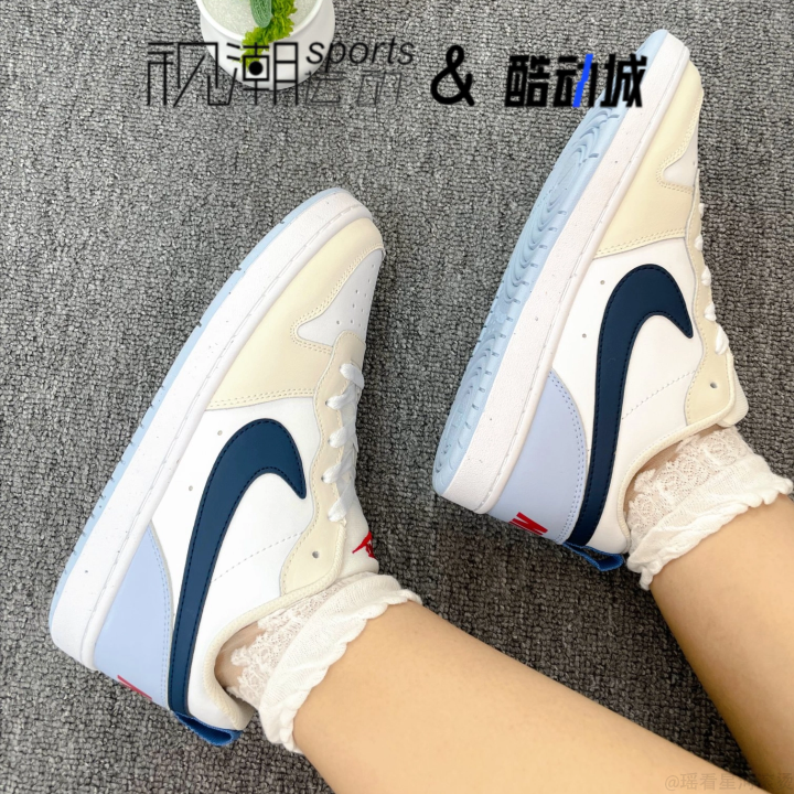 耐克CourtBoroughLow白蓝童板鞋