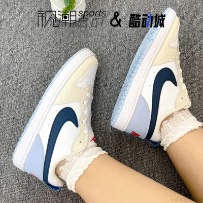 耐克CourtBoroughLow白蓝童板鞋