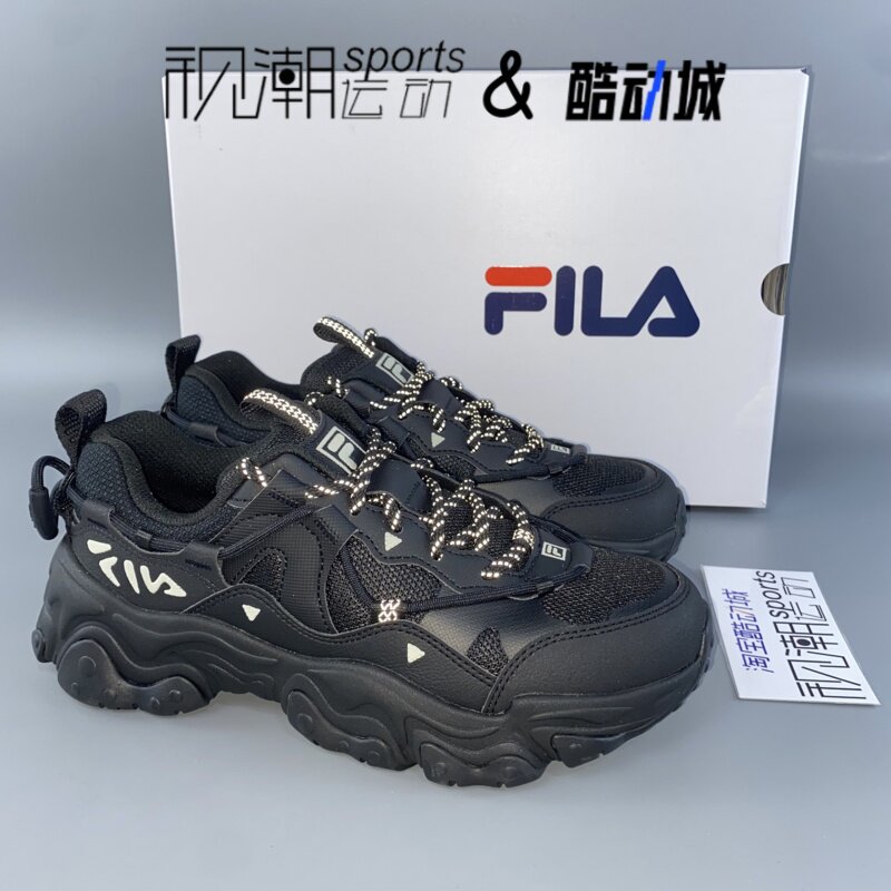 斐乐猫爪5女增高耐磨厚底老爹鞋