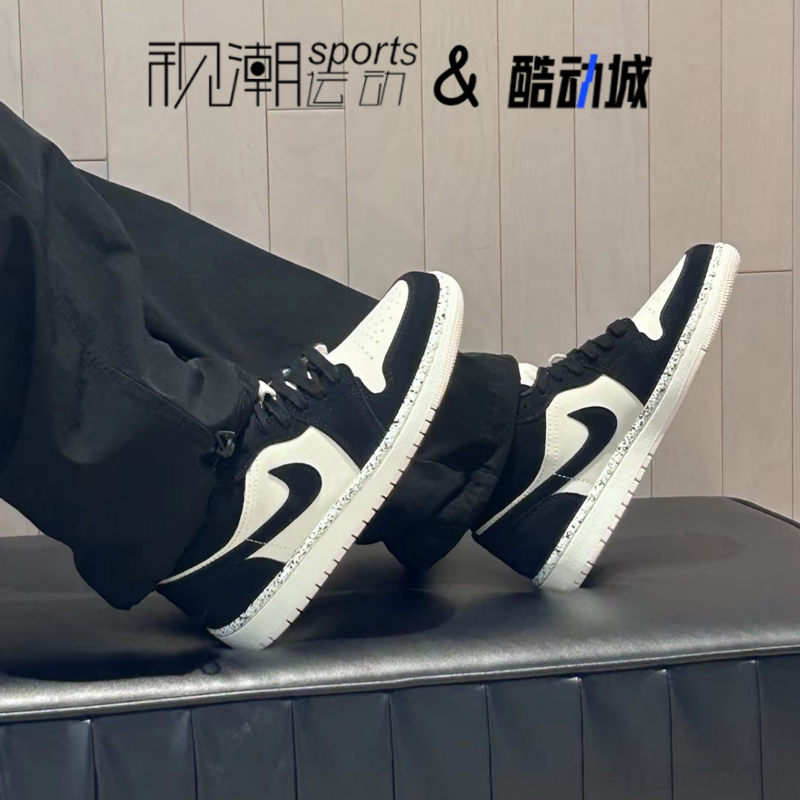 Air Jordan 1 AJ1帆白黑女子缓震防滑耐磨复古篮球鞋DC0774-003
