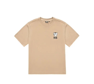 T恤5ED26191 New 卡其男女插画棉质圆领短袖 NB&SEIJI LBE Balance