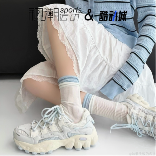 斐乐PILA比拉鞋雨雾灰休闲老爹鞋