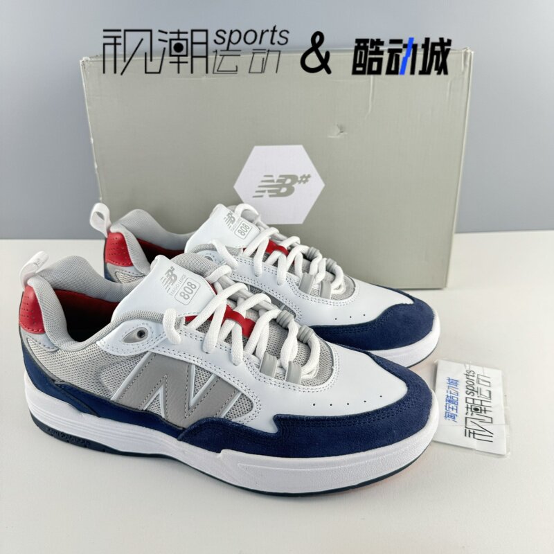NB808白蓝男女舒适运动休闲板鞋