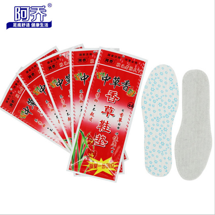 阿乔香草中草药鞋垫除臭吸汗棉布