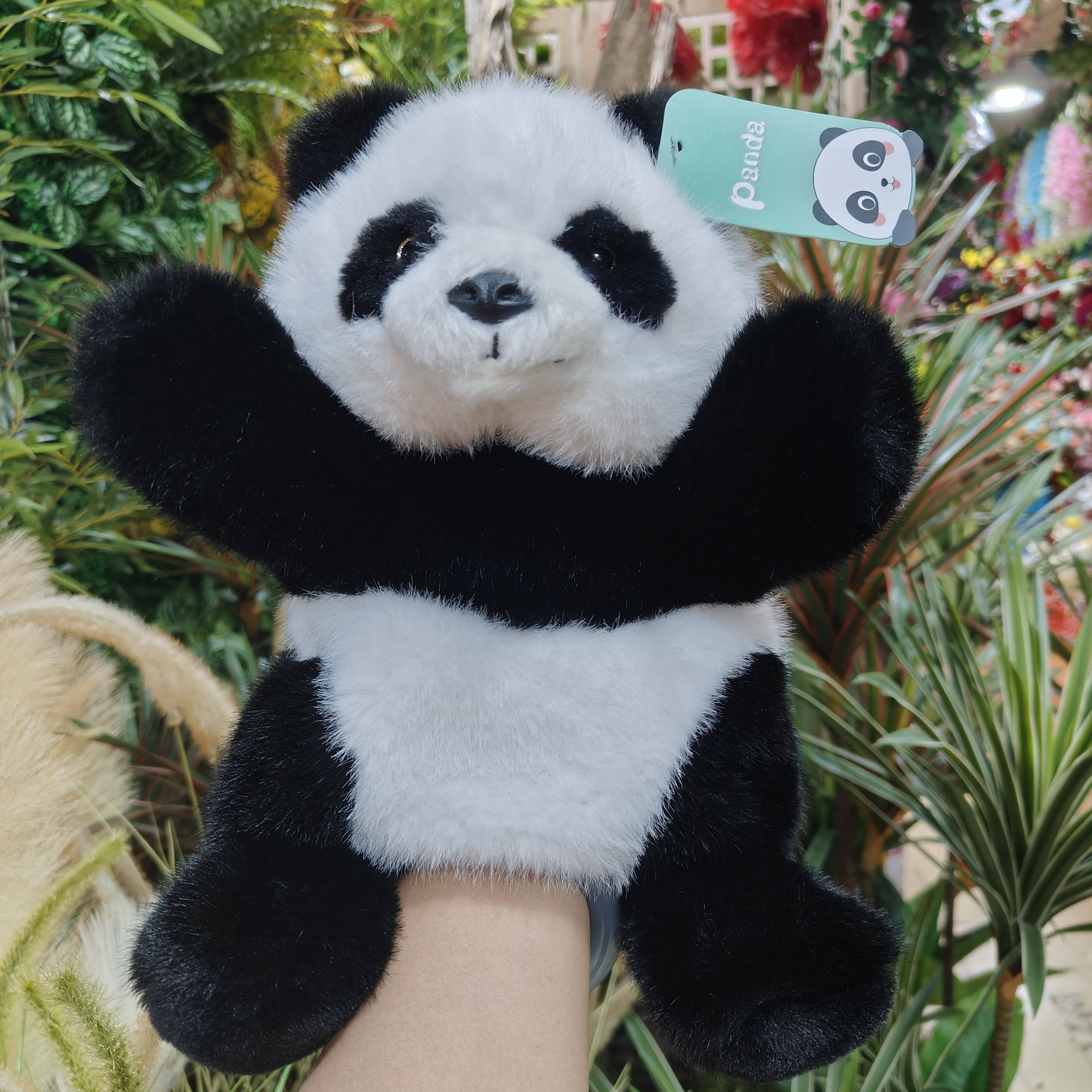 成都熊猫基地正版熊猫公仔花花手偶仿真软毛儿童安抚玩偶毛绒玩具,玩具/童车/益智/积木/模型,手偶/安抚玩偶,淘宝优惠券,粉丝福利购,淘宝优惠卷