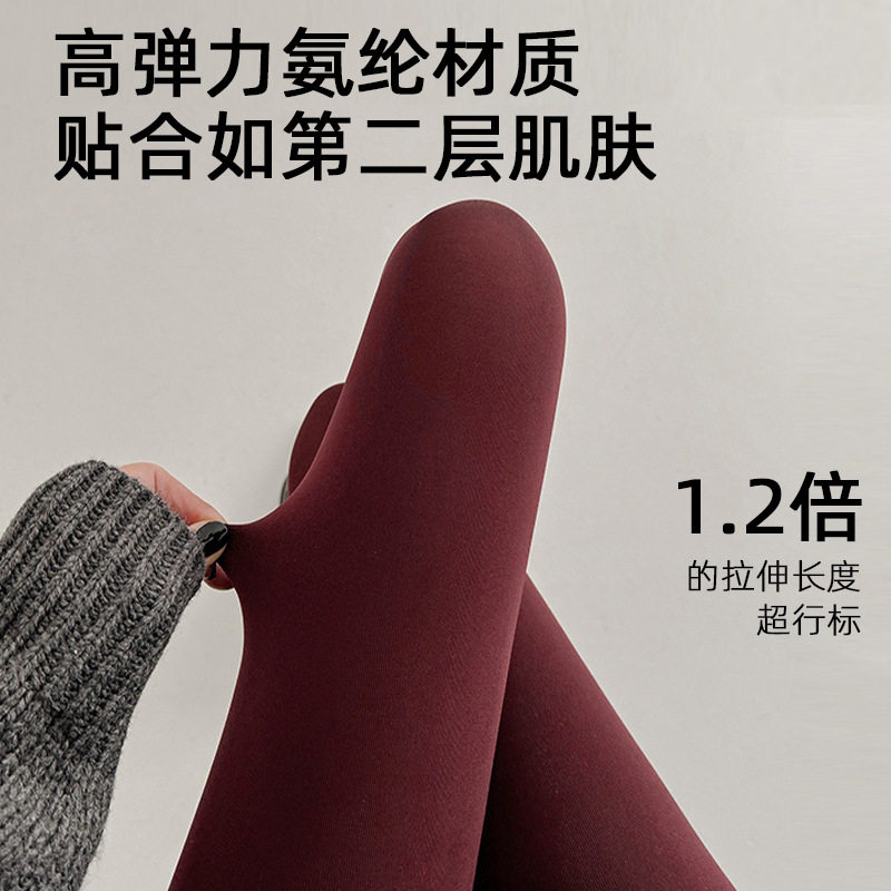 无缝比基尼裆高腰性感显瘦连裤袜女纯色百搭高弹舒适女士打底裤袜